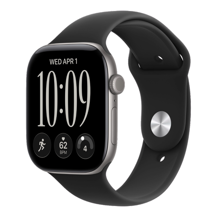 Apple Watch Series 12 GPS 42mm Space Gray Aluminum Case with Black Sport Band - S/M бу (Як Новий)