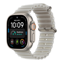 Apple Watch Ultra 4 GPS + LTE 49mm Natural Titanium Case with Translucent Gray Ocean Band