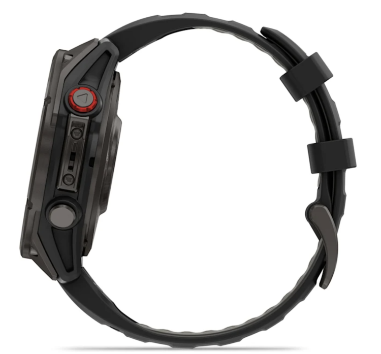 Garmin Fenix 8 Pro 47mm AMOLED Sapphire Carbon Gray DLC Titanium with Black/Pebble Gray Silicone Band (010-03198-00/01)