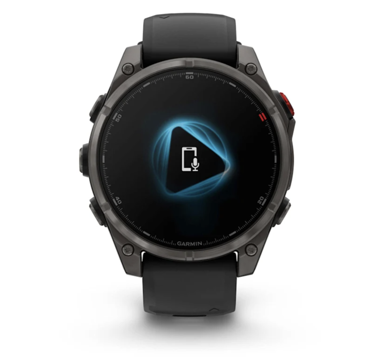 Garmin Fenix 8 Pro 47mm AMOLED Sapphire Carbon Gray DLC Titanium with Black/Pebble Gray Silicone Band (010-03198-00/01)