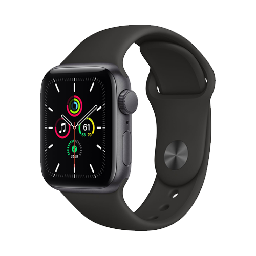 Apple Watch SE 44mm Space Gray Aluminum Case with Black Sport Band MYDT2 Apple Room