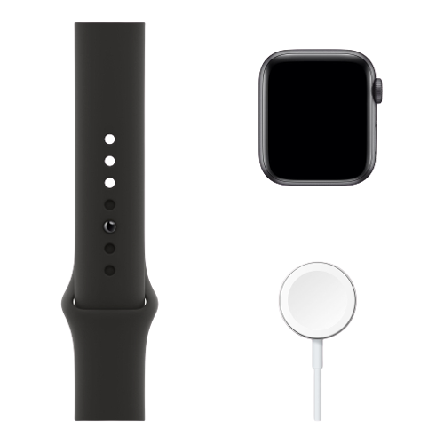 Apple Watch SE 44mm Space Gray Aluminum Case with Black Sport Band (MYDT2) Apple Watch SE 44mm Space Gray Aluminum Case with Black Sport Band (MYDT2)
