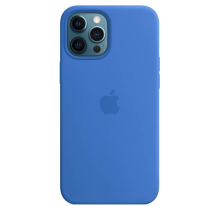 Чехол Silicone Case для iPhone 12 Pro Max (FoxConn) (Capri Blue)