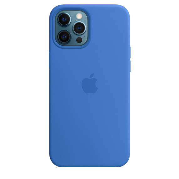 Чехол Silicone Case для iPhone 12 Pro Max (FoxConn) (Capri Blue)