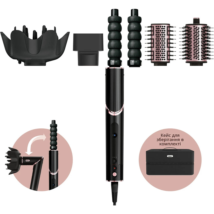 Стайлер Shark FlexStyle 5-in-1 Hair Styler and Dryer Stone (HD446EU) (Black)