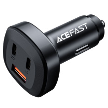 Прикурювач Acefast B3 2xUSB-C + USB-A 66w (Black)