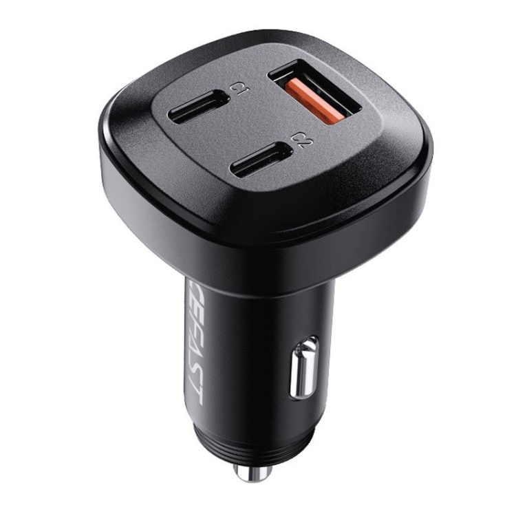 Прикурювач Acefast B3 2xUSB-C + USB-A 66w (Black)