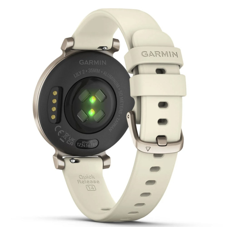 Garmin Lily 2 Cream Gold with Coconut Silicone Band (010-02839-00)