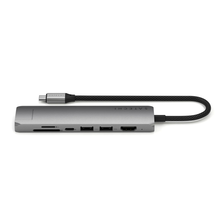 Перехідник Satechi 7-in-1 USB-C Slim Multiport Adapter 4K with Ethernet (ST-P7SM)