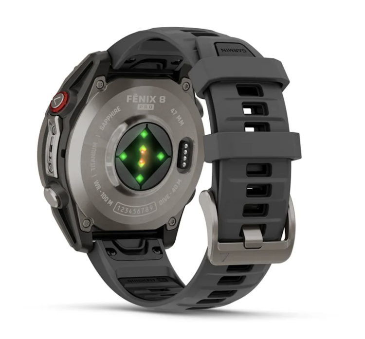 Garmin Fenix 8 Pro 47mm AMOLED Sapphire Titanium with Graphite/Black Silicone Band (010-03198-10/11)