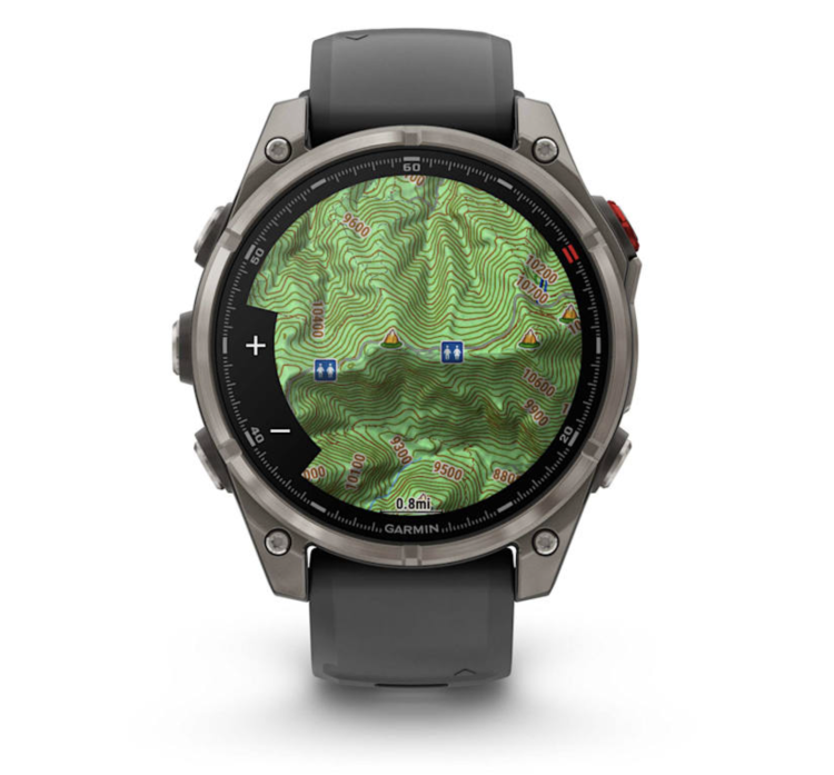 Garmin Fenix 8 Pro 47mm AMOLED Sapphire Titanium with Graphite/Black Silicone Band (010-03198-10/11)
