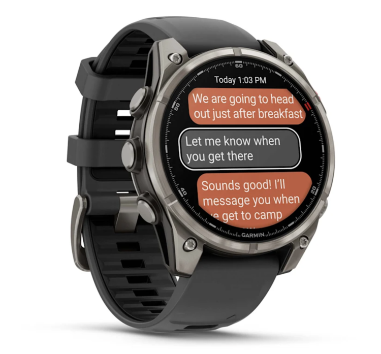 Garmin Fenix 8 Pro 47mm AMOLED Sapphire Titanium with Graphite/Black Silicone Band (010-03198-10/11)