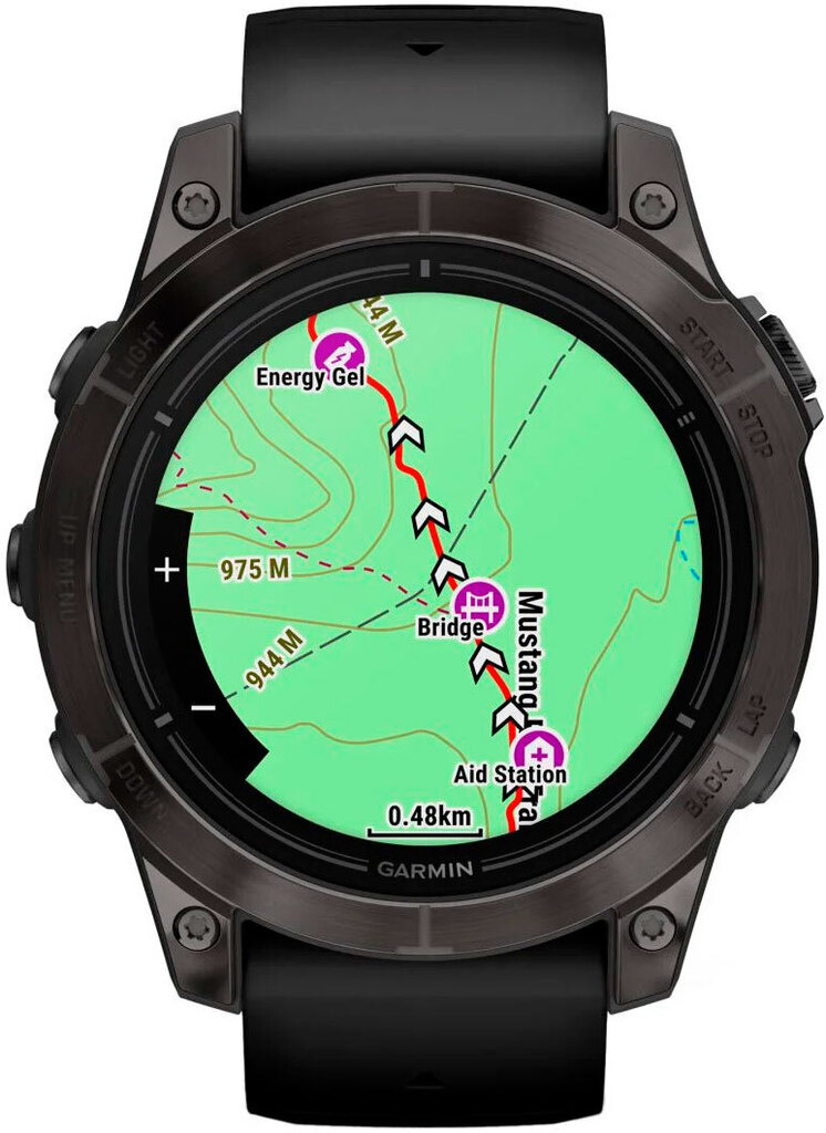 Garmin Epix Pro (Gen 2) Sapphire 47mm Carbon Gray DLC Titanium with Black Band (010-02803-10/11) бу