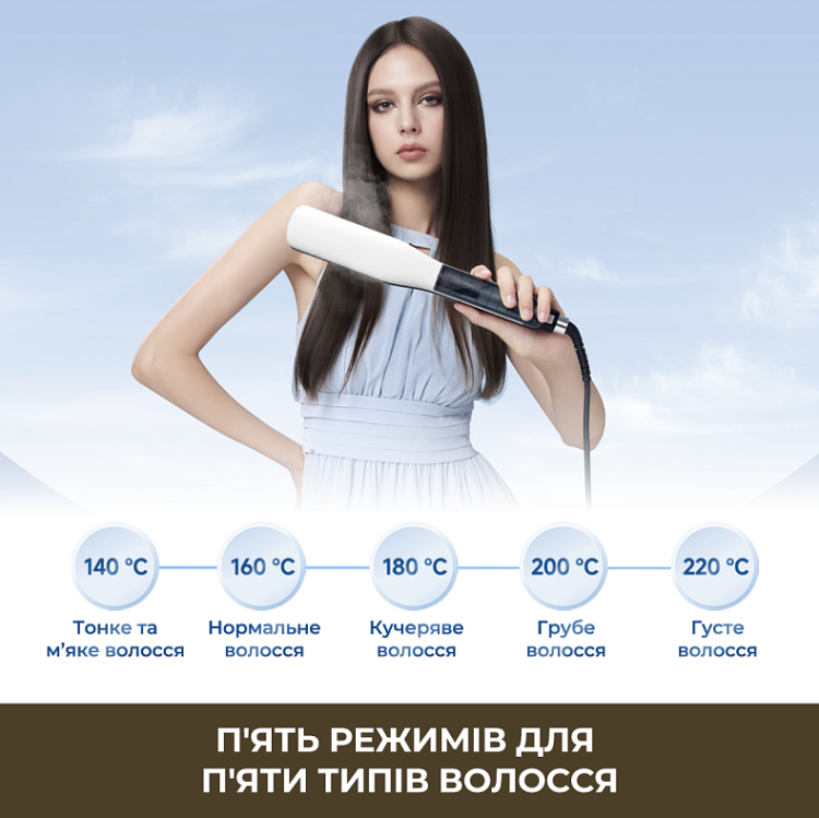 Выпрямитель паровой Dreame AuraSteam Straight (Pink) (AA01A-PK)