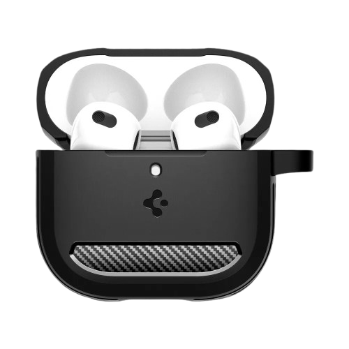 Чохол Spigen Rugged Armor для AirPods 4 (Matte Black) (ACS08642)
