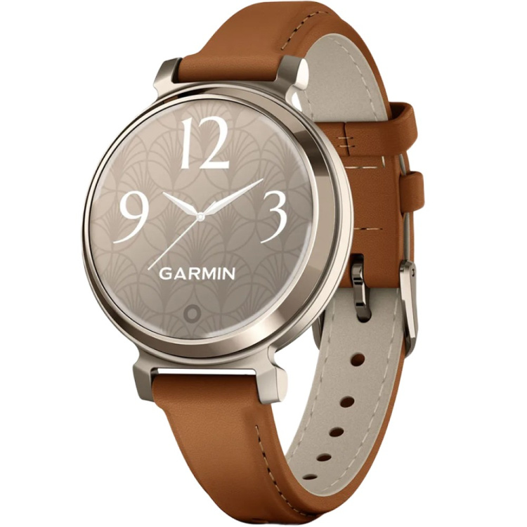 Garmin Lily 2 Classic Cream Gold with Tan Leather Band (010-02839-02)