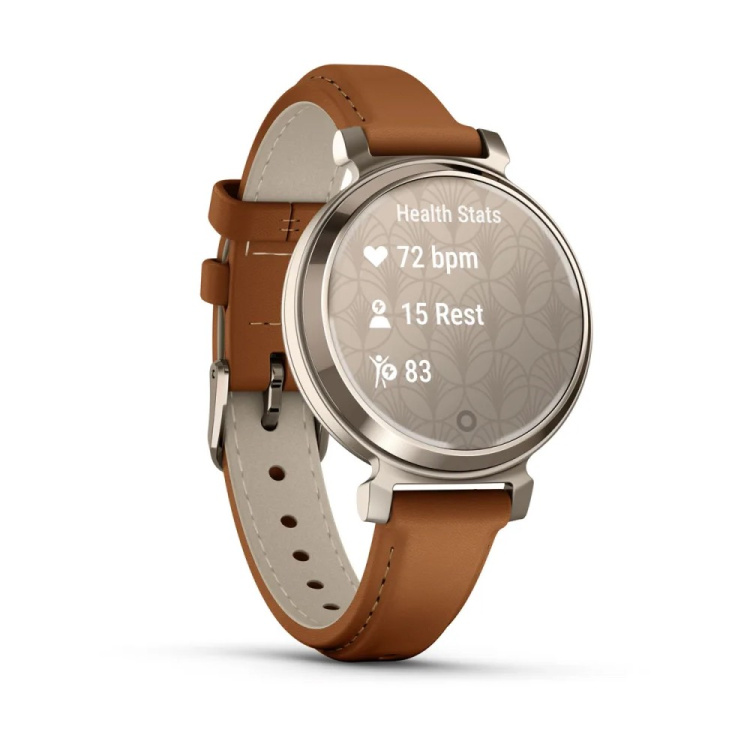 Garmin Lily 2 Classic Cream Gold with Tan Leather Band (010-02839-02)