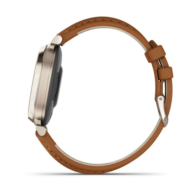 Garmin Lily 2 Classic Cream Gold with Tan Leather Band (010-02839-02)