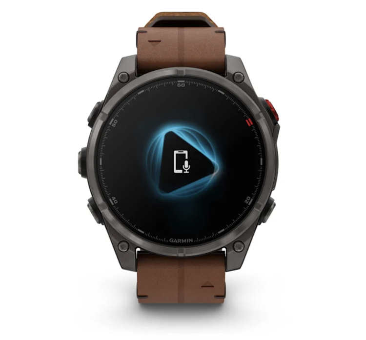 Garmin Fenix 8 Pro 47mm AMOLED Sapphire Carbon grey DLC titanium with Chestnut Leather Band (010-03198-40)