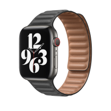 Ремінець для Apple Watch 38/41 Leather Link Series (Grey)
