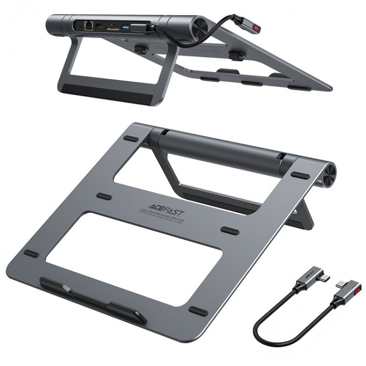 Підставка для ноутбука з USB-HUB Acefast E5 Plus (Space Gray)