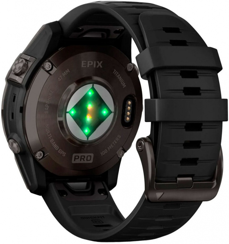 Garmin Epix Pro Gen 2 Sapphire 47mm Carbon G. DLC Tit. with Black Band (010-02803-10/11)