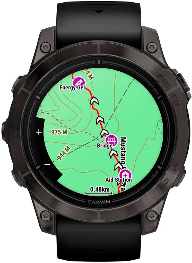Garmin Epix Pro Gen 2 Sapphire 47mm Carbon G. DLC Tit. with Black Band (010-02803-10/11)