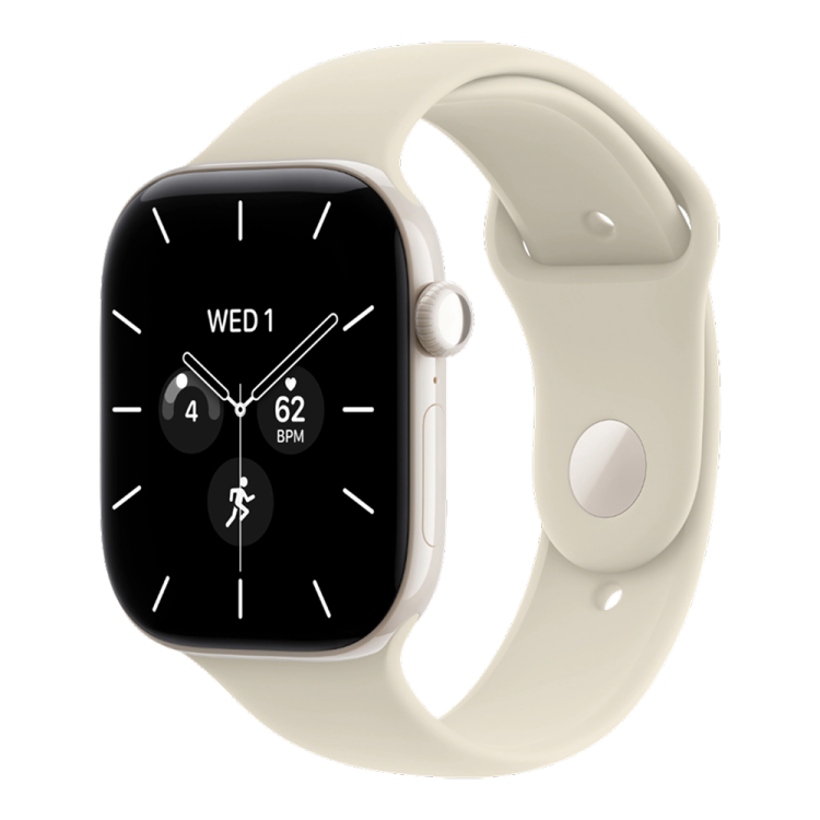 Apple Watch Series 12 GPS + LTE 42mm Pearl White Ceramic Case with Sand Sport Band - S/M Apple Watch Series 12 GPS + LTE 42mm Pearl White Ceramic Case with Sand Sport Band - S/M