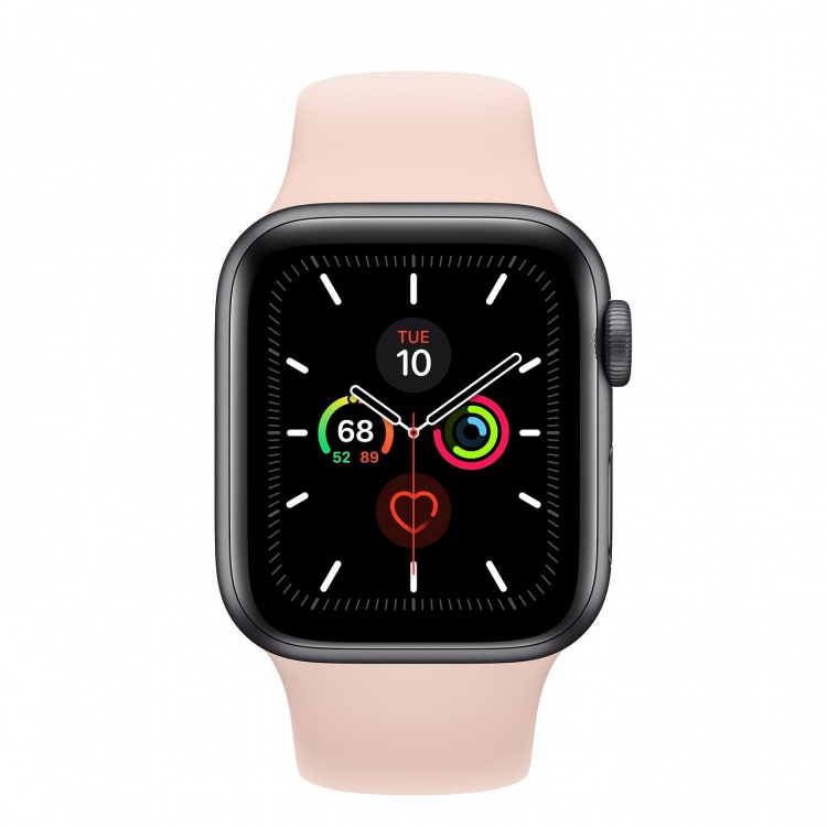 Space gray apple watch with pink band online