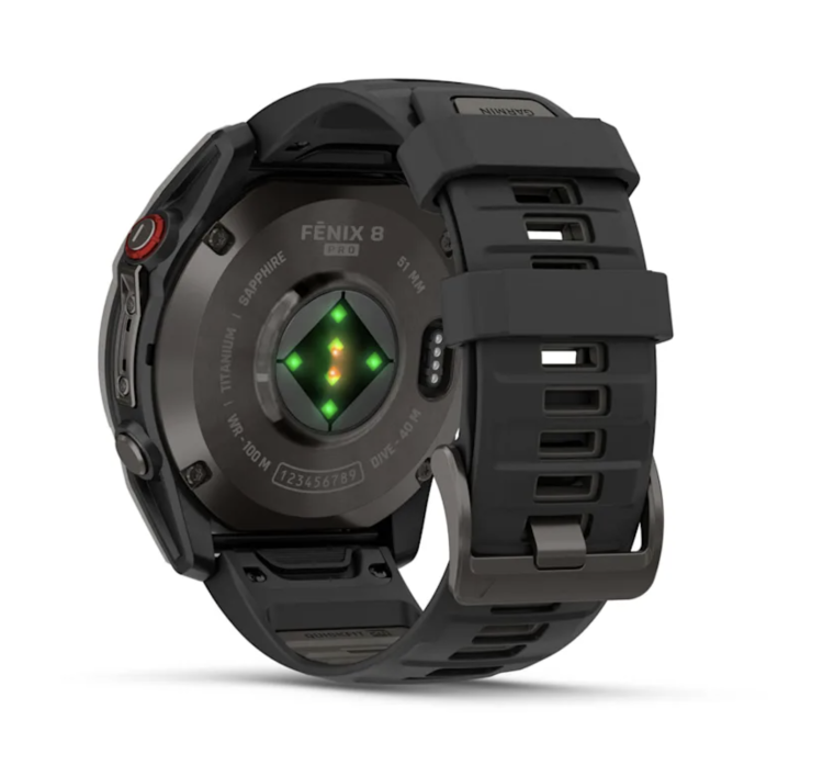 Garmin Fenix 8 Pro 51mm AMOLED Sapphire Carbon Gray DLC Titanium with Black/Pebble Gray Silicone Band (010-03199-00/01)