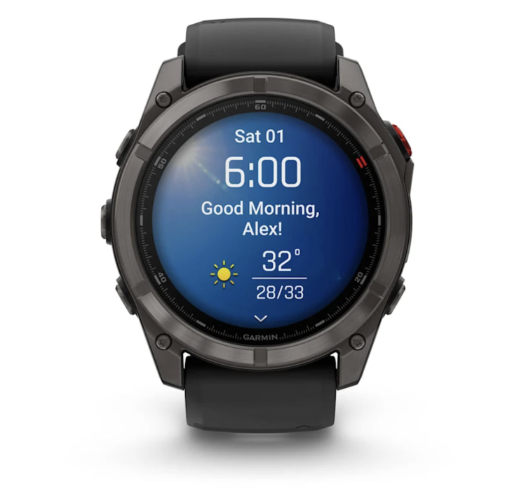 Garmin Fenix 8 Pro 51mm AMOLED Sapphire Carbon Gray DLC Titanium with Black/Pebble Gray Silicone Band (010-03199-00/01)
