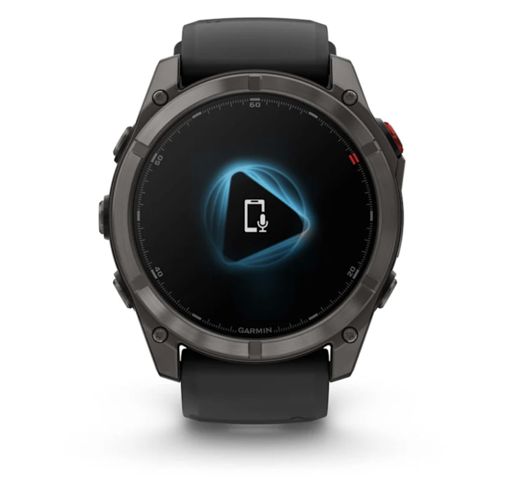 Garmin Fenix 8 Pro 51mm AMOLED Sapphire Carbon Gray DLC Titanium with Black/Pebble Gray Silicone Band (010-03199-00/01)