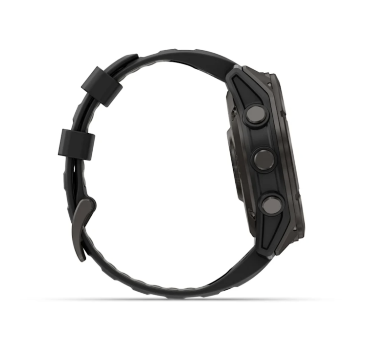 Garmin Fenix 8 Pro 51mm AMOLED Sapphire Carbon Gray DLC Titanium with Black/Pebble Gray Silicone Band (010-03199-00/01)