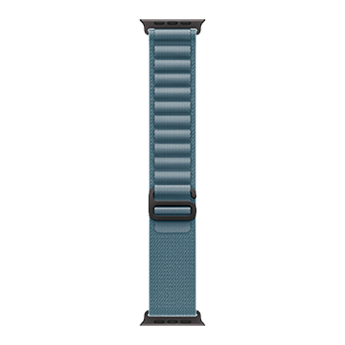 Apple Watch Ultra 3 GPS + Cellular, 49mm Black Titanium Case with Light Blue Alpine Loop - Medium