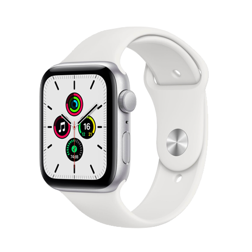 Apple Watch SE 44mm Silver Aluminum Case with White Sport Band (MYDQ2) Apple Watch SE 44mm Silver Aluminum Case with White Sport Band (MYDQ2)
