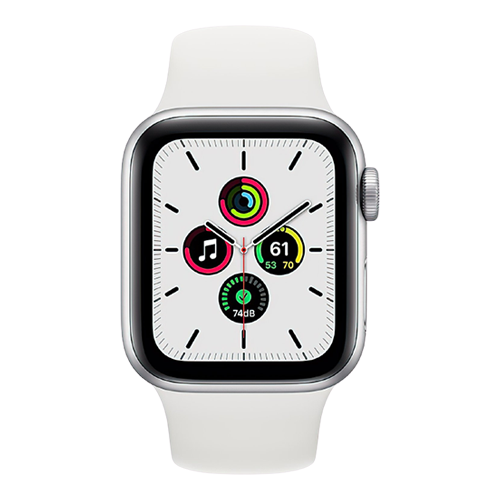 Apple Watch SE 44mm Silver Aluminum Case with White Sport Band (MYDQ2) Apple Watch SE 44mm Silver Aluminum Case with White Sport Band (MYDQ2)