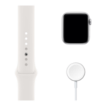 Apple Watch SE 44mm Silver Aluminum Case with White Sport Band (MYDQ2) Apple Watch SE 44mm Silver Aluminum Case with White Sport Band (MYDQ2)