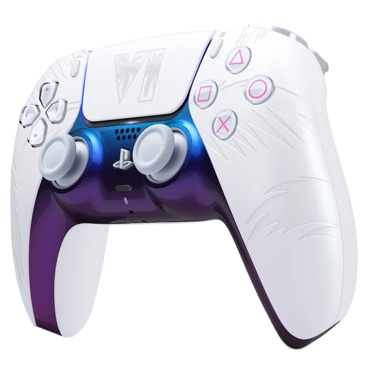 Беспроводной геймпад Sony PlayStation DualSense Wireless Controller Grand Theft Auto VI Black Limited Edition (White)