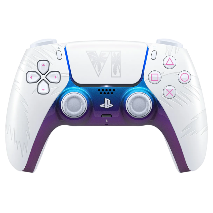 Беспроводной геймпад Sony PlayStation DualSense Wireless Controller Grand Theft Auto VI Black Limited Edition (White)