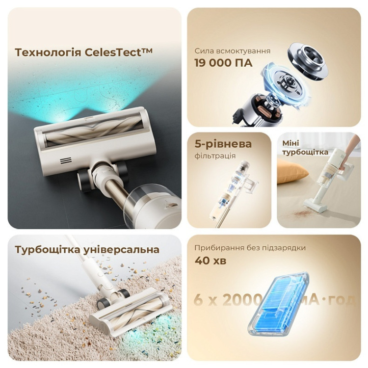Акумуляторний пилосос Dreame R10s Essential (VZV29A) (EU)