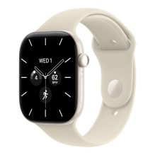 Apple Watch Series 12 GPS + LTE 42mm Pearl White Ceramic Case with Sand Sport Band -M/L