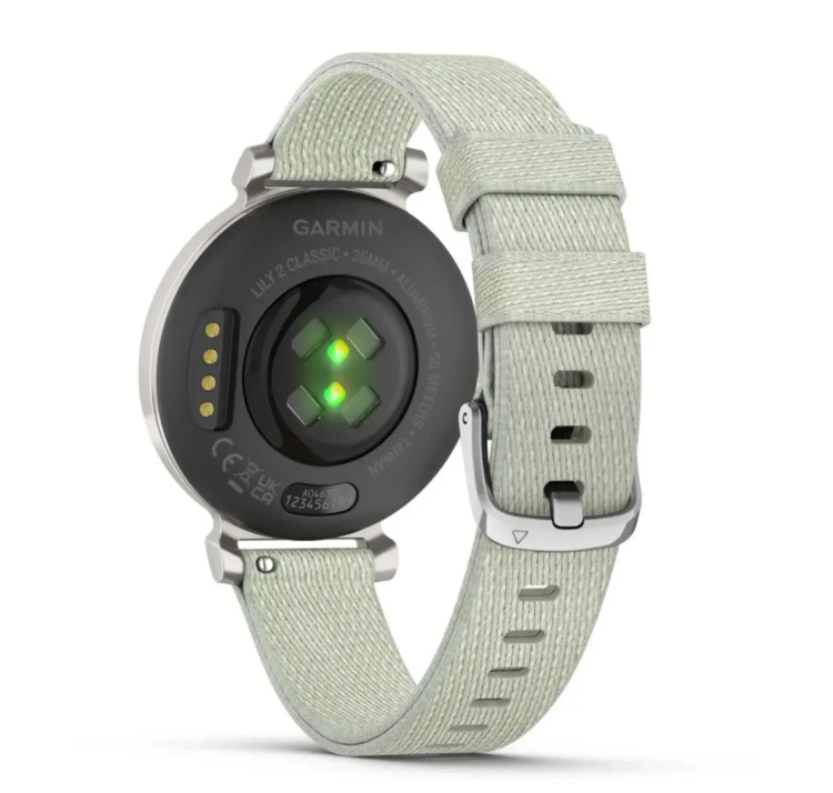 Garmin Lily 2 Classic Silver with Sage Gray Nylon Band (010-02839-15)