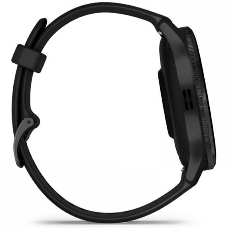 Garmin Venu 3 Slate Stainless Steel Bezel with Black Case and Silicone Band (010-02784-01)
