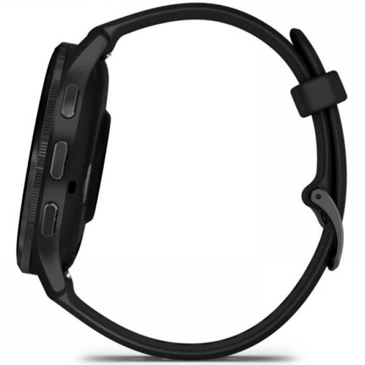 Garmin Venu 3 Slate Stainless Steel Bezel with Black Case and Silicone Band (010-02784-01)