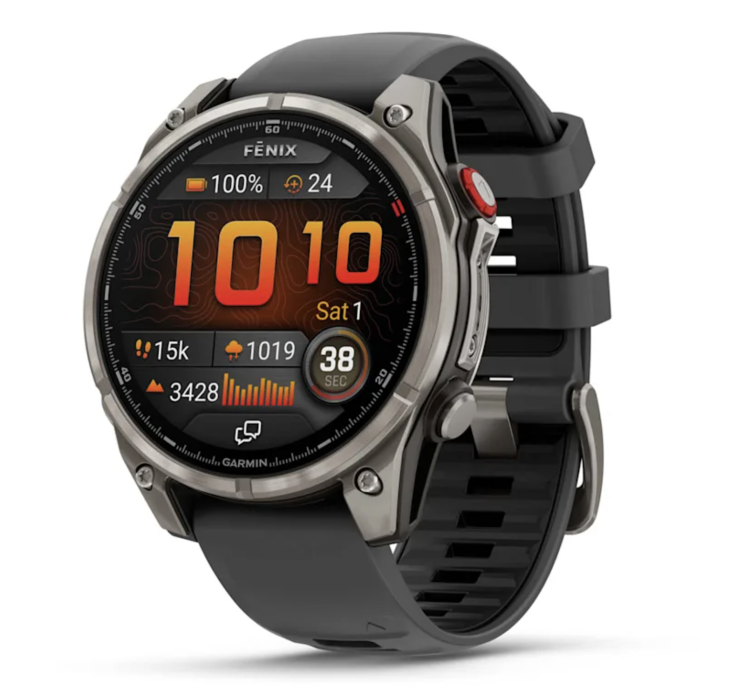 Garmin Fenix 8 Pro 51mm AMOLED Sapphire Titanium with Graphite/Black Silicone Band (010-03199-10/11)