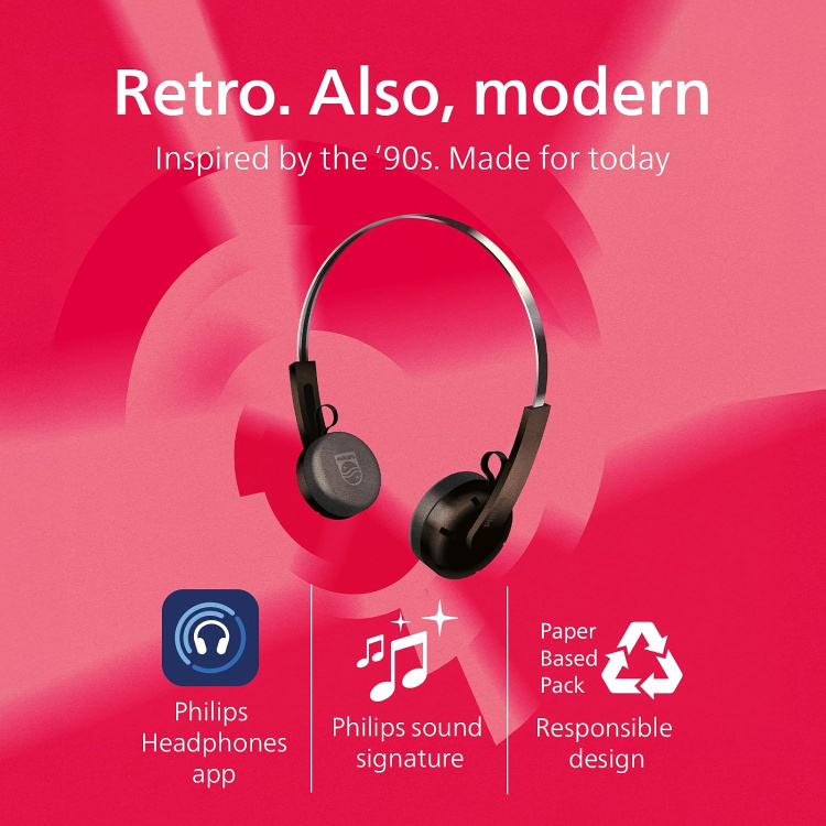 Наушники Philips The Ringo Black (TAH2000BK/00) Наушники Philips The Ringo Black (TAH2000BK/00)
