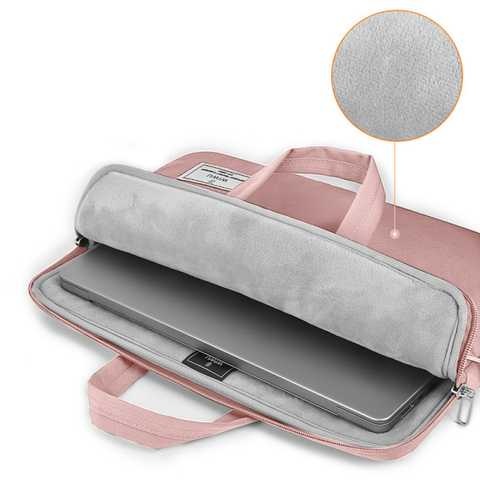 Чохол-сумка WIWU для MacBook 13"/14" Vivid Handbag Series (Pink)