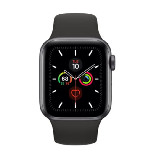 Apple Watch Series 5 GPS, 40mm Space Gray Aluminum Case with Black Sport Band (MWV82) Apple Watch Series 5 GPS, 40mm Space Gray Aluminum Case with Black Sport Band (MWV82)