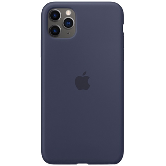 Чехол Silicone Case Full Cover для iPhone 11 Pro Original (FoxConn) (Midnight Blue)