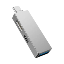 Адаптер WiWU T02 Pro Type-C to 2USB3.0+USB2.0+ USB-C